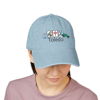 Mah Jongg Toledo Embroidered  Jean Hat - For MahJong Players