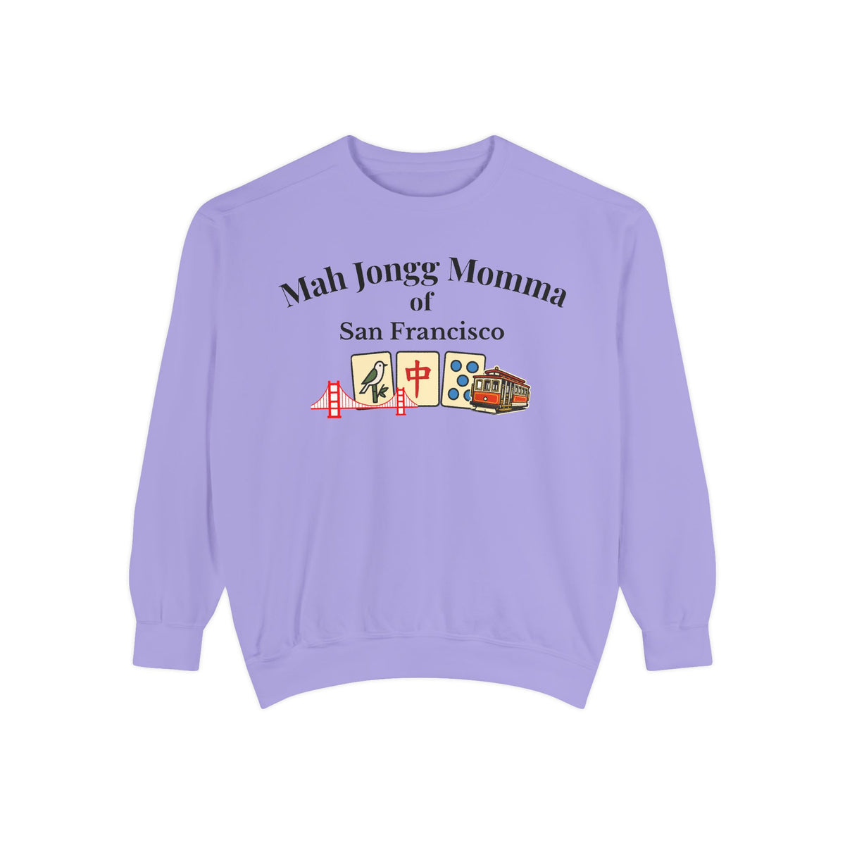 Mah Jongg Momma of San Francisco Crewneck Sweatshirt - Mahjong Tournament Sweatshirt