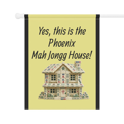 Mah Jongg: "Yes, This Is the Phoenix Mah Jongg House!" Yellow Mah Jongg Flag