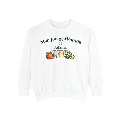 Mah Jongg Momma of Atlanta Crewneck Sweatshirt - Mahjong Tournament Sweatshirt