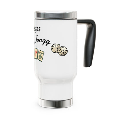 Las Vegas Mah Jongg travel mug | 14oz stainless steel travel mug with handle