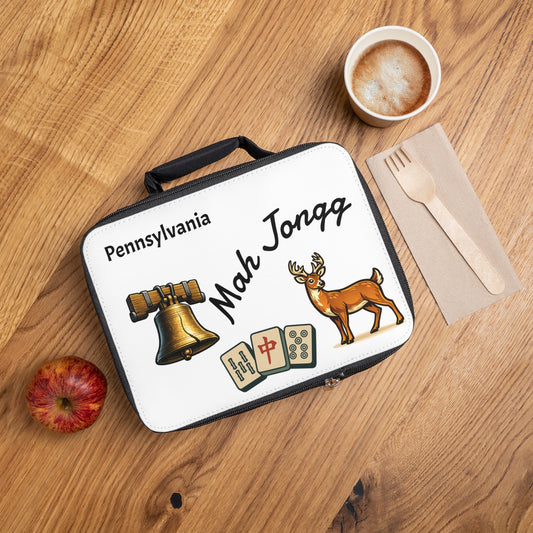 Pennsylvania Mah Jongg Insulated Lunch Bag | Mah Jongg Game Day Lunch