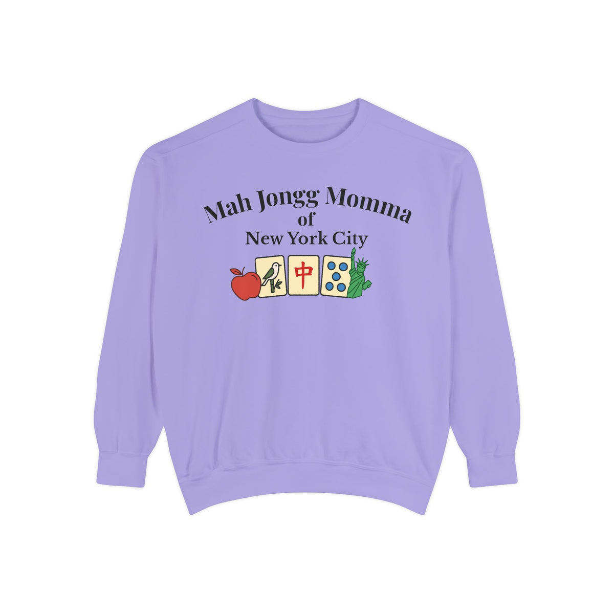 Mah Jongg Momma of New York City Crewneck Sweatshirt - Mahjong Tournament Sweatshirt