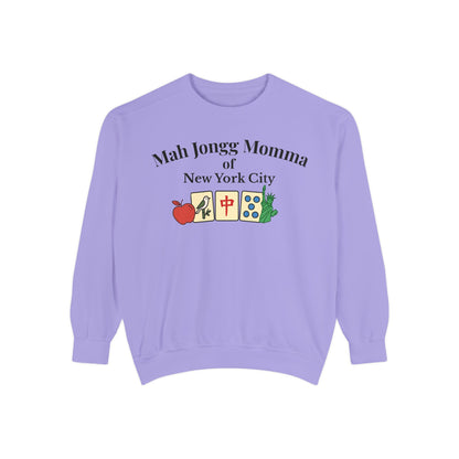 Mah Jongg Momma of New York City Crewneck Sweatshirt - Mahjong Tournament Sweatshirt