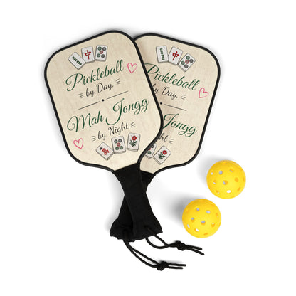 Pickleball Paddle Set — "Pickleball by Day, Mah Jongg by Night" Paddle Kit