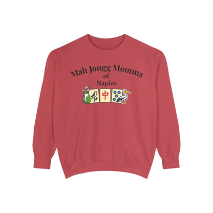 Mah Jongg Momma of Naples Crewneck Sweatshirt - Mahjong Tournament Sweatshirt