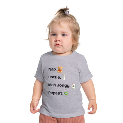 Nap Bottle Mah Jongg Repeat T-Shirt - Cute Mahjong Infant Tee
