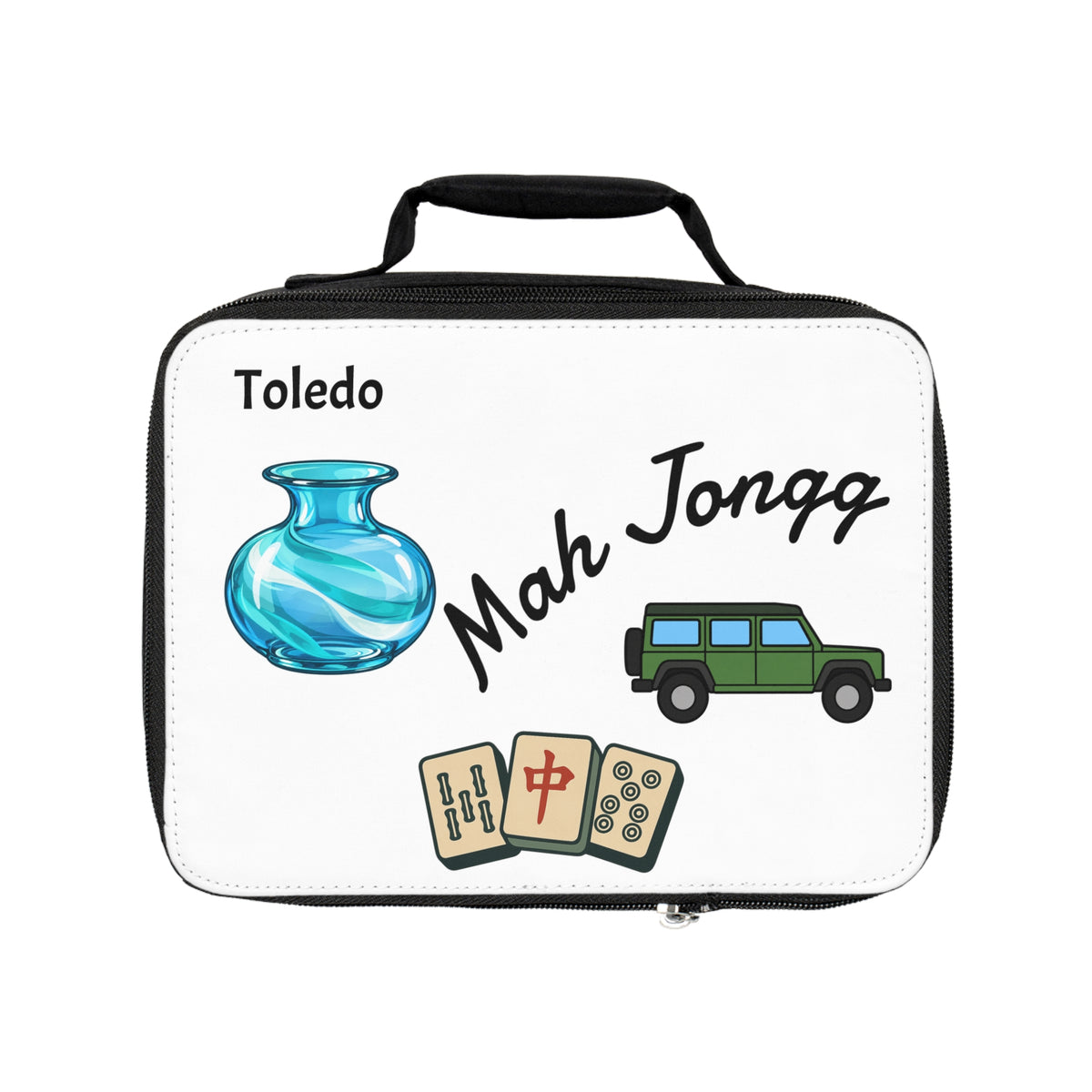 Toledo Mah Jongg Insulated Lunch Bag | Mah Jongg Game Day Lunch