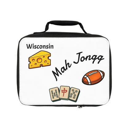 Wisconsin Mah Jongg Insulated Lunch Bag | Mah Jongg Game Day Lunch