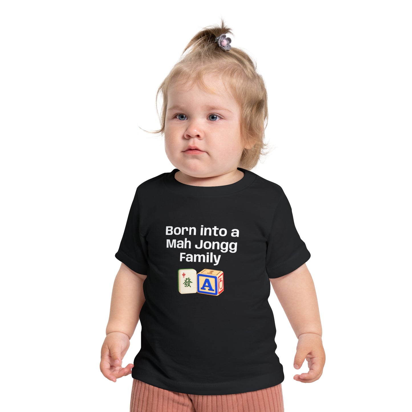 Born into a Mah Jongg Family T-Shirt - Cute Mahjong Infant Tee