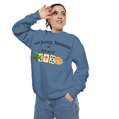 Mah Jongg Momma of Sylvania Crewneck Sweatshirt - Mahjong Tournament Sweatshirt