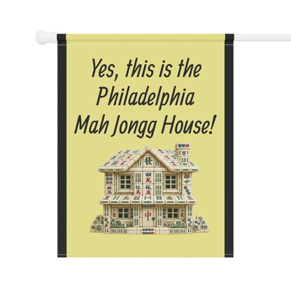 Mah Jongg:"Yes, This Is the Philadelphia Mah Jongg House!" Yellow Mah Jongg Flag
