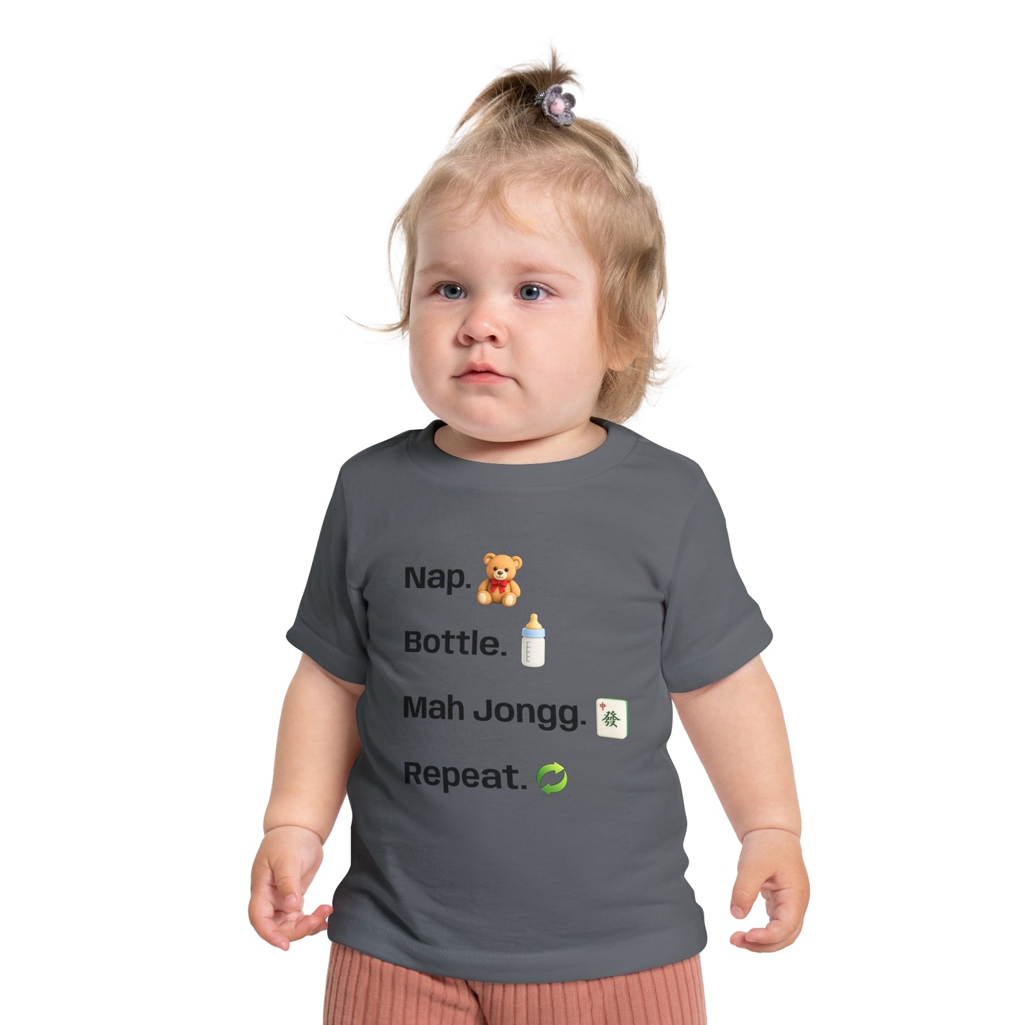 Nap Bottle Mah Jongg Repeat T-Shirt - Cute Mahjong Infant Tee