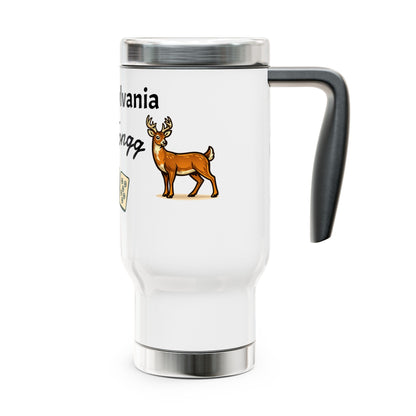 Pennsylvania Mah Jongg travel mug | 14oz stainless steel travel mug with handle