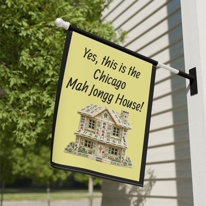 Mah Jongg:"Yes, This Is the Ohio Mah Jongg House!" Yellow Mah Jongg Flag
