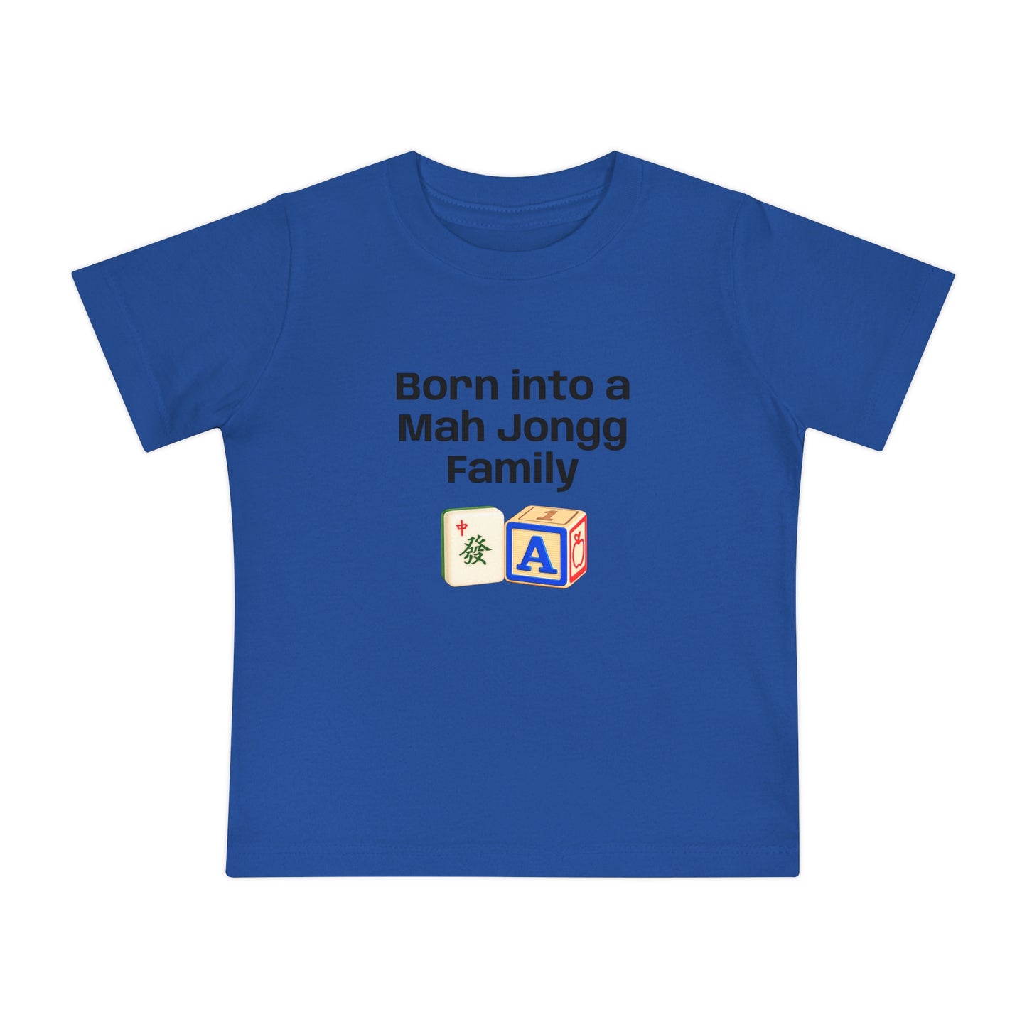 Born into a Mah Jongg Family T-Shirt - Cute Mahjong Infant Tee