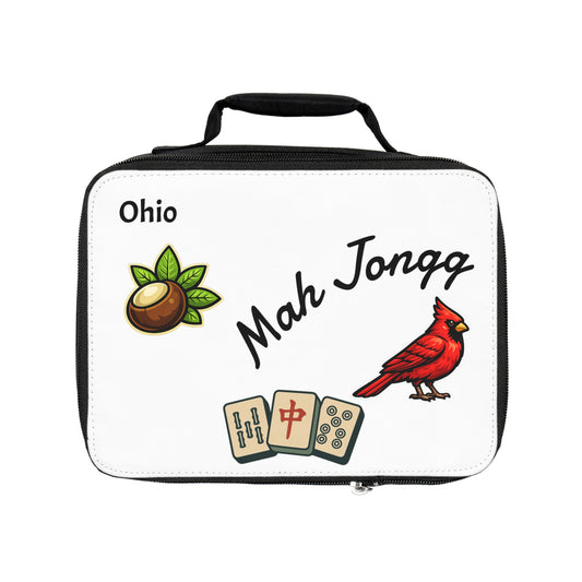 Ohio Mah Jongg Insulated Lunch Bag | Mah Jongg Game Day Lunch