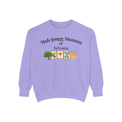 Mah Jongg Momma of Sylvania Crewneck Sweatshirt - Mahjong Tournament Sweatshirt